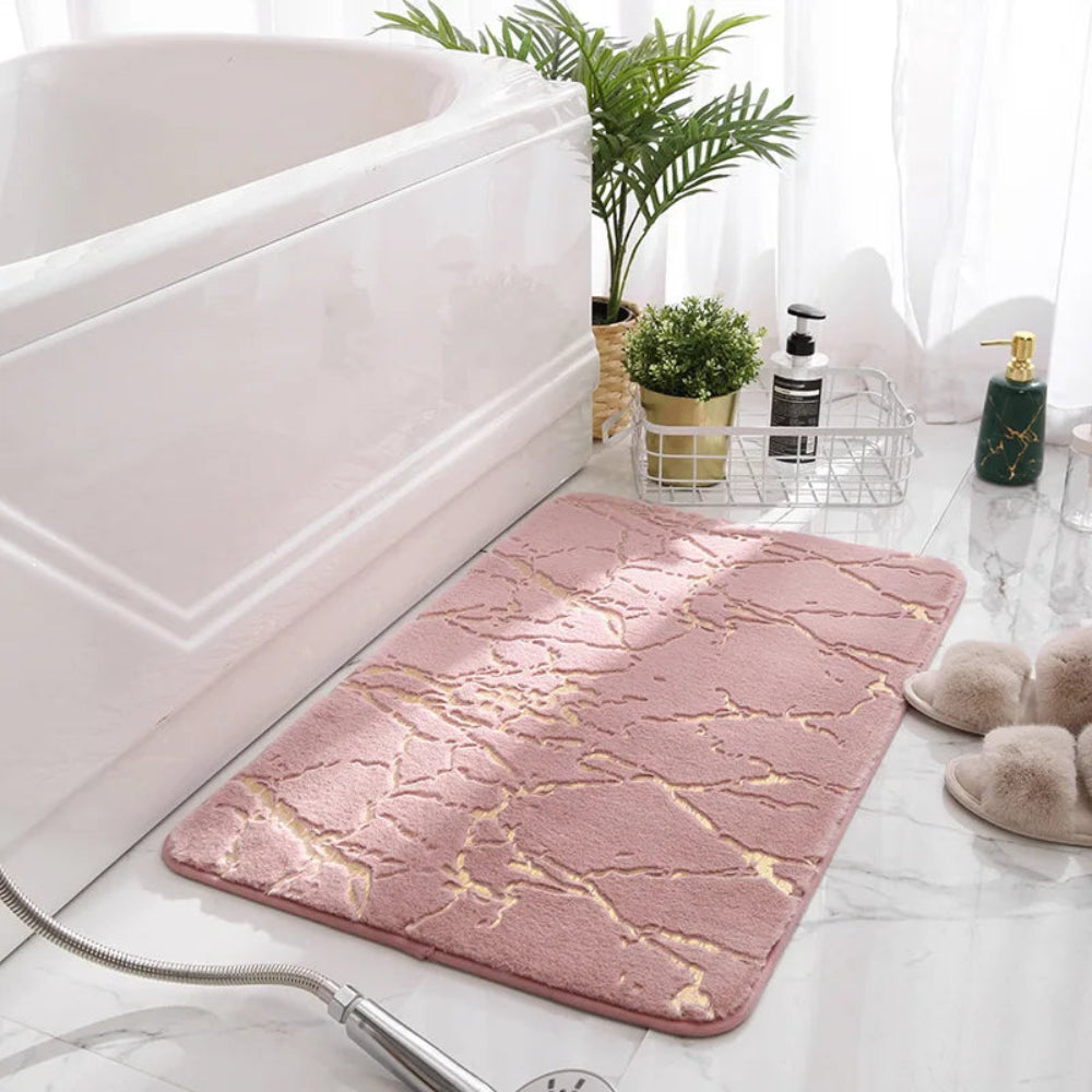 Marble Flow Luxe Bath Mat