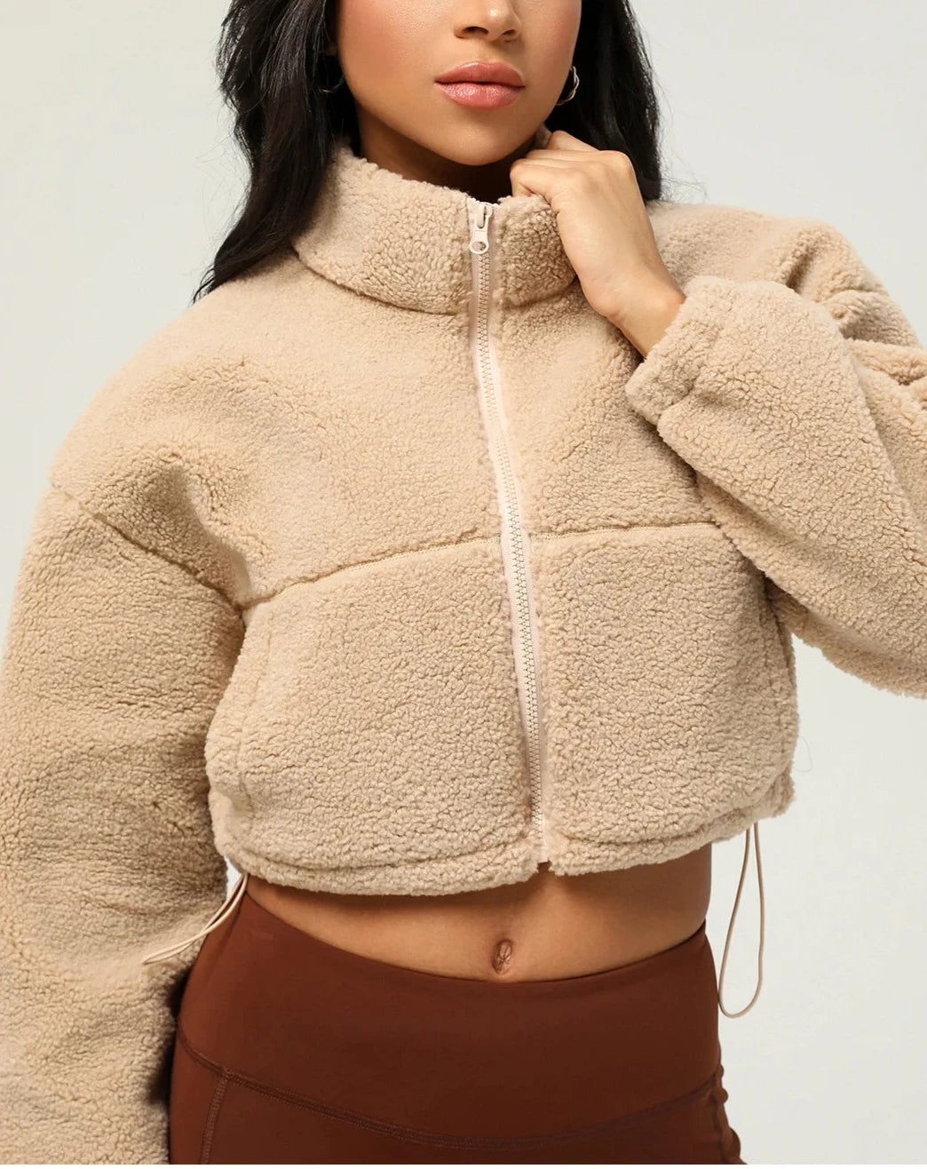 Veronica Fleece Cropped Jacket