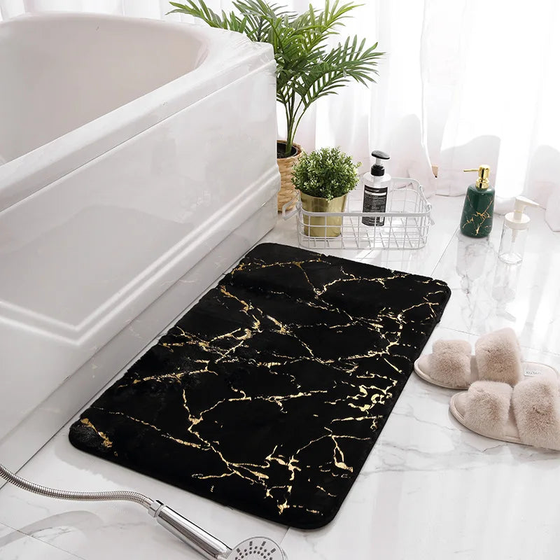 Marble Flow Luxe Bath Mat