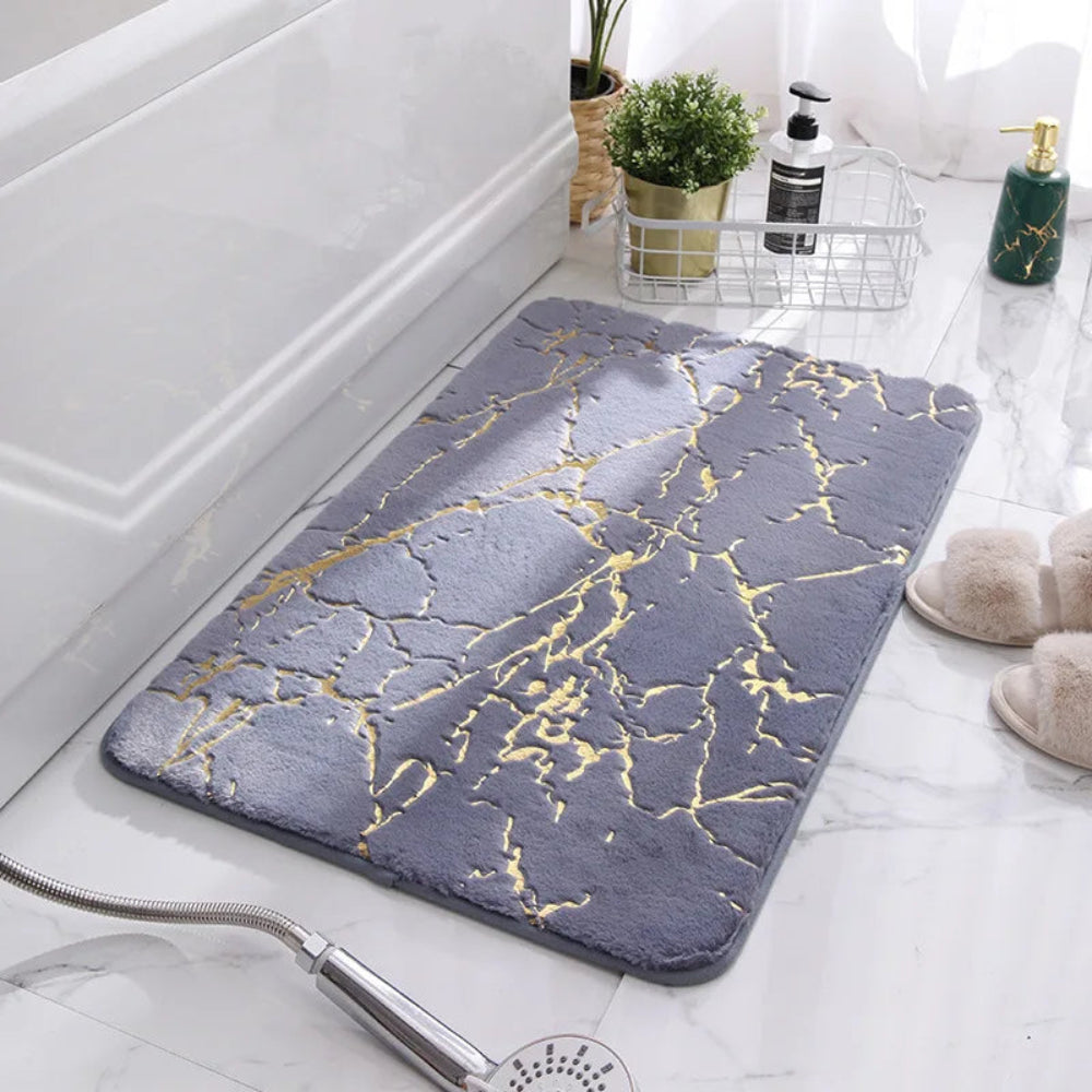 Marble Flow Luxe Bath Mat