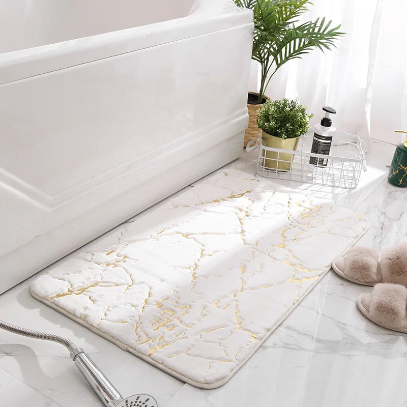 Marble Flow Luxe Bath Mat