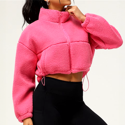 Veronica Fleece Cropped Jacket